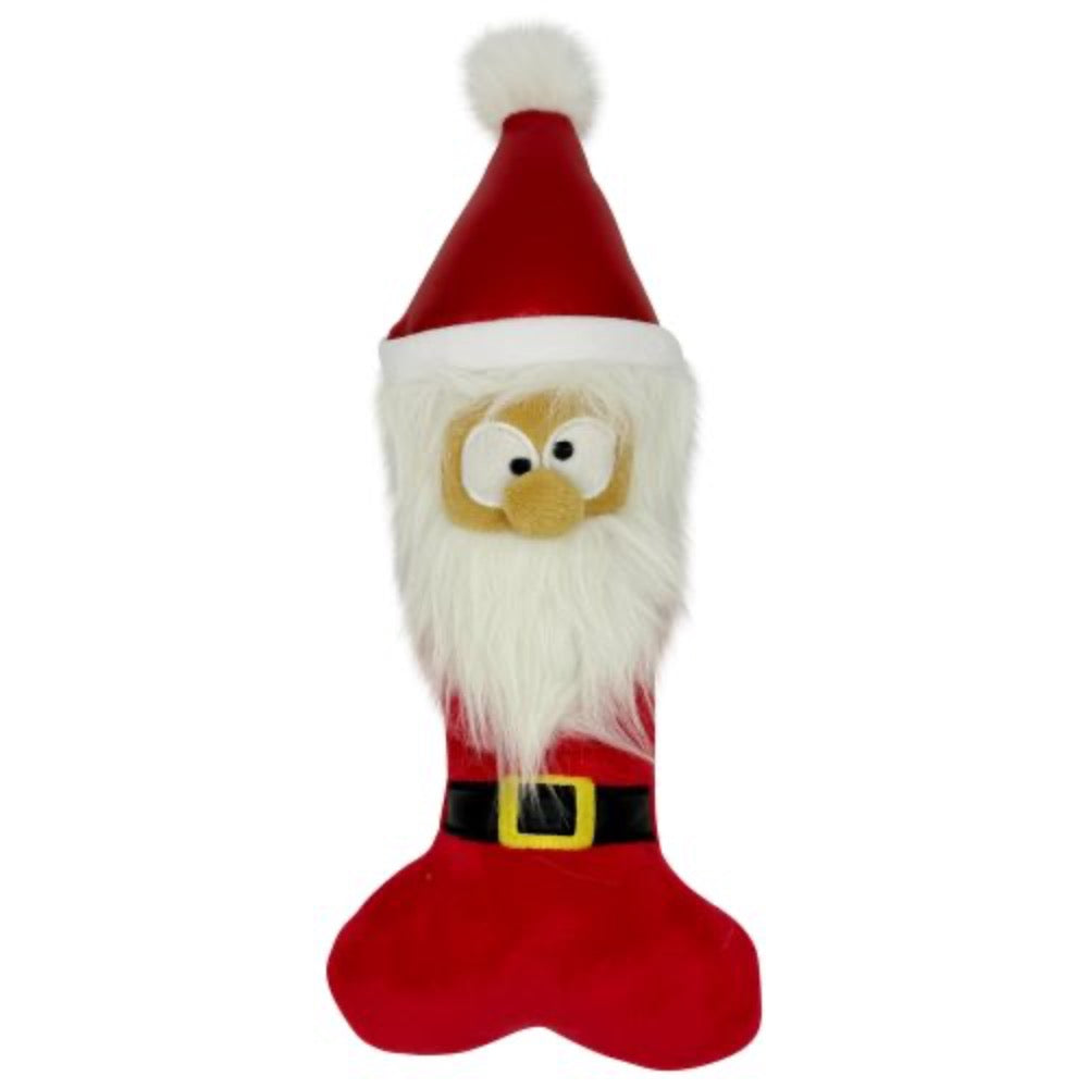 Huxley & Kent Silly Santa Bone Dog Toy