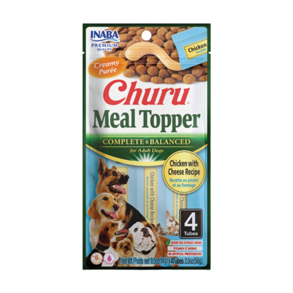 Inaba Churu Meal Topper Dog 2oz. Chicken Cheese Tubes - 4