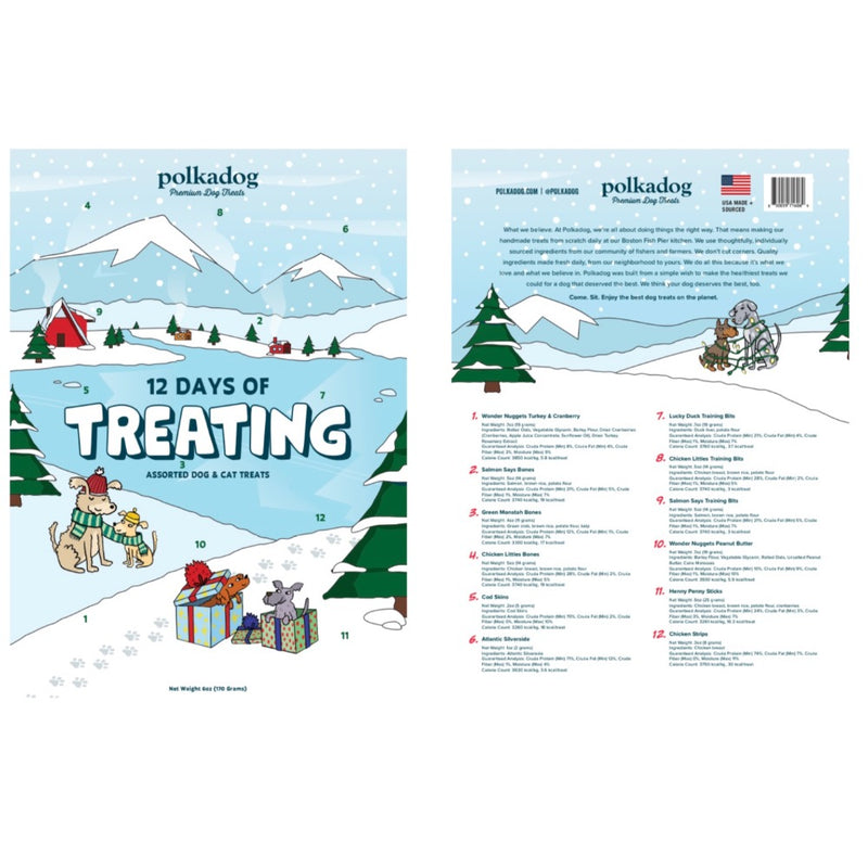 Polkadog 12 Days of Treating Calendar