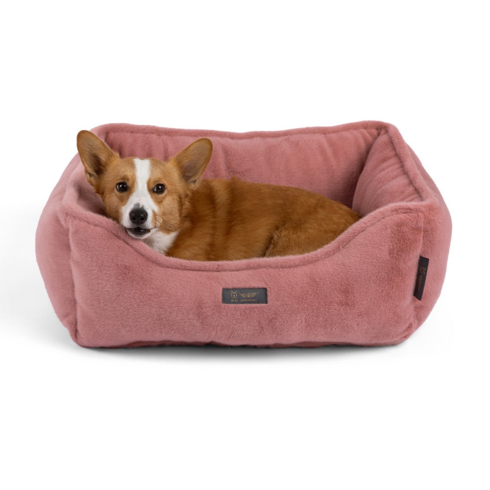 Nandog Cloud Reversible Dog Pet Bed - Taupe Pink - 22" x 25"