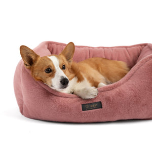 Nandog Cloud Reversible Dog Pet Bed - Taupe Pink - 22" x 25"