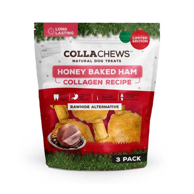 CollaChews Holiday Honey Baked Ham Drumsticks - 3 Pack