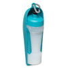 Messy Mutts Travel Water Bottle with Removable Bowl, 16oz / 500mL, Teal