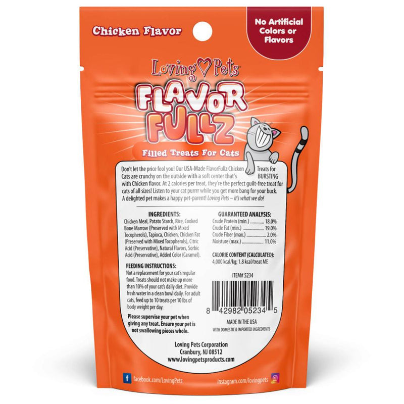 Loving Pets Flavorfullz Cat Treats 3 oz - Chicken