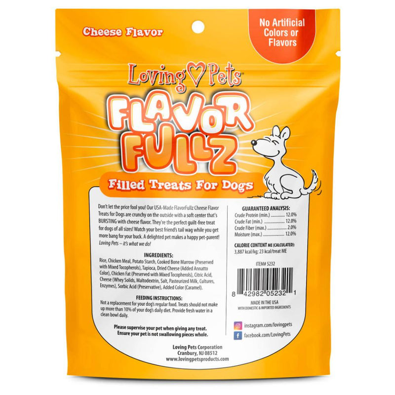 Loving Pets Flavorfullz Dog Treats 6oz- Cheese