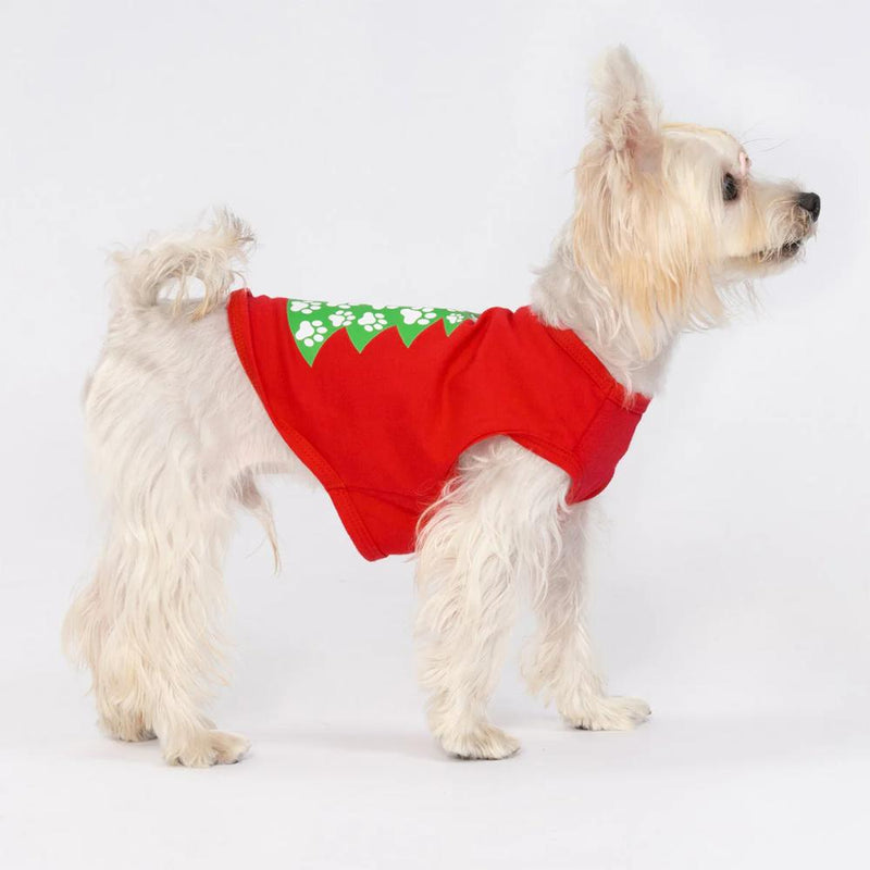 Fitwarm Christmas Tree T-Shirt- Red