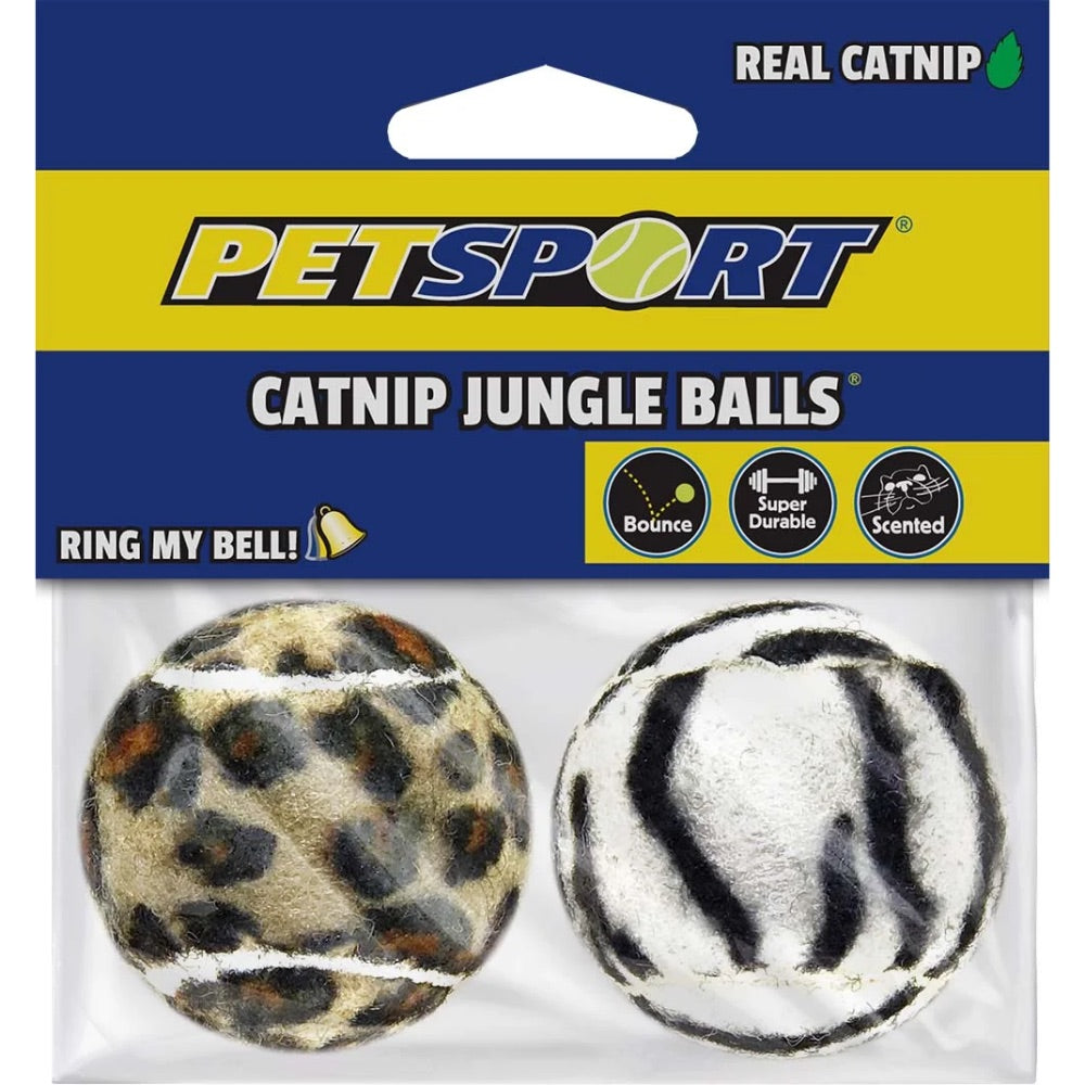 PetSport Catnip Jungle Balls 1.5" - 2-Pack