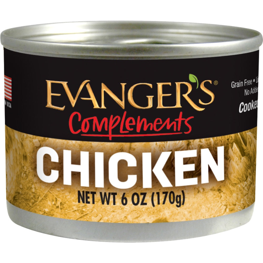 Evanger's Complements Grain Free Chicken for Dogs & Cats 6 oz