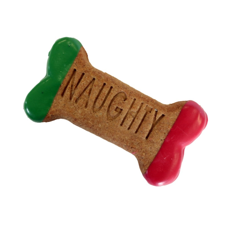 Preppy Puppy Bakery Hand Decorated Molasses Naughty Bone Cookie - 5.5"