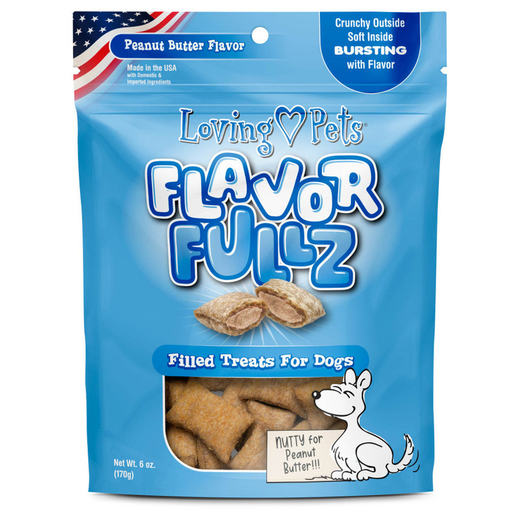 Loving Pets Flavorfullz Dog Treats 6oz- Peanut Butter