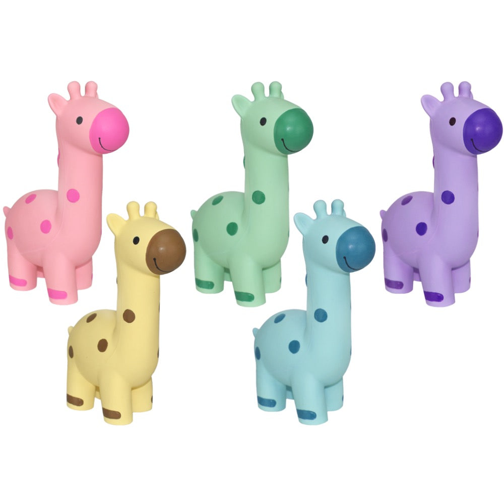 Multipet Minipet Latex Giraffes - Assorted Colors