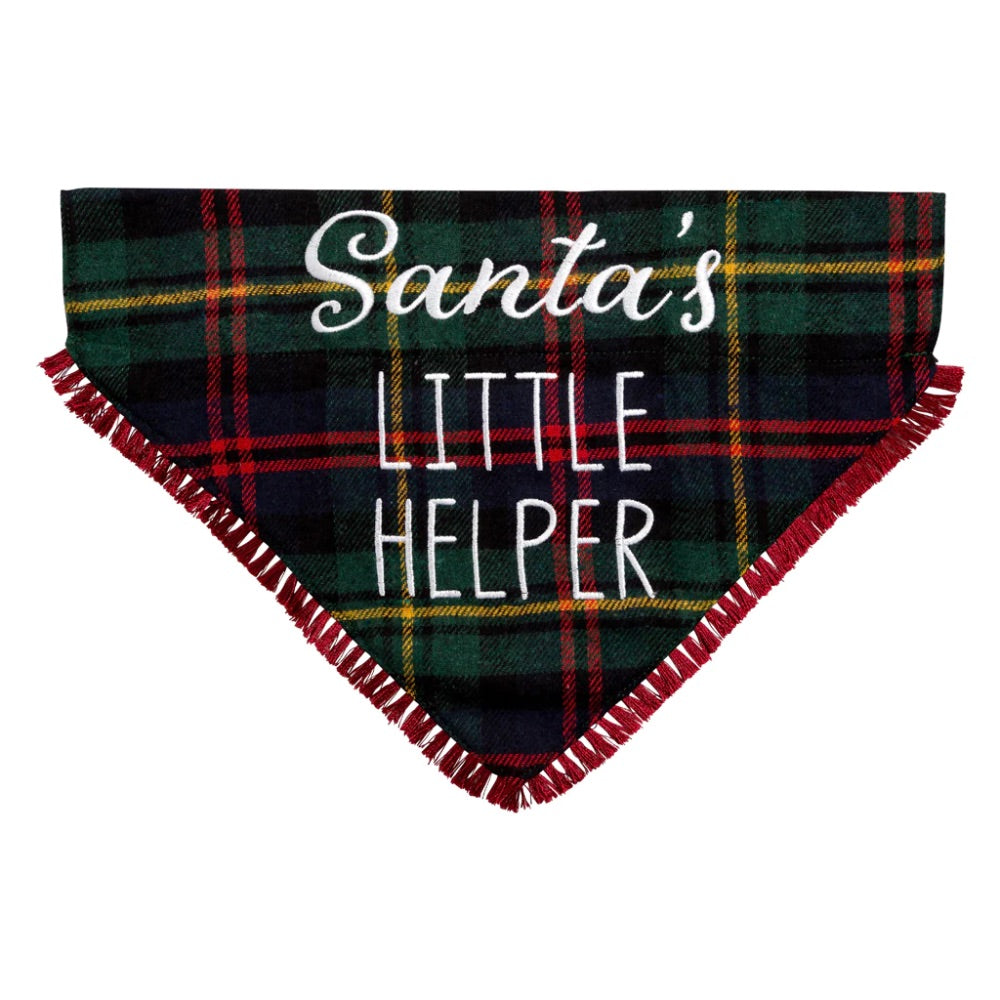 Pearhead santa's little helper pet bandana - Medium/Large