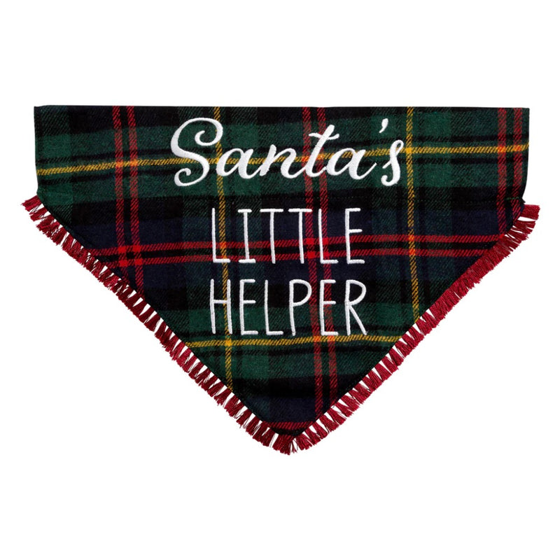 Pearhead santa's little helper pet bandana - Medium/Large