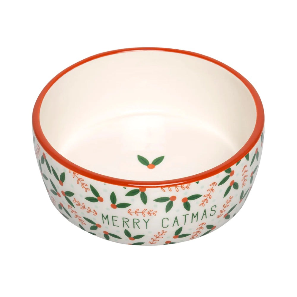Pearhead holiday cat bowl - Small