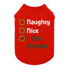 Fitwarm Naughty, Nice, I Can Explain Tshirt - Red