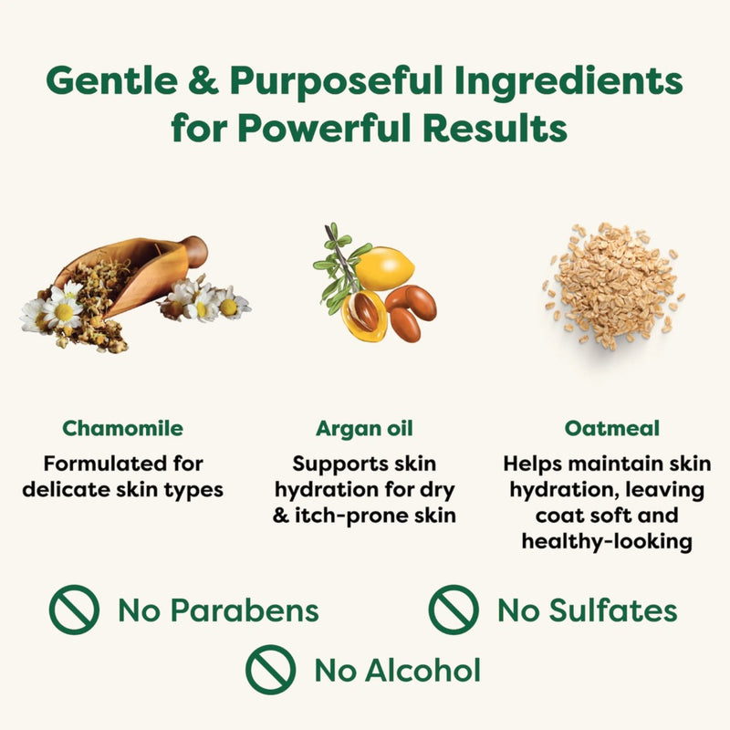 Earth Rated Soothing 4-in-1 Short Coat Dog Shampoo -White Tea and Basil 16oz