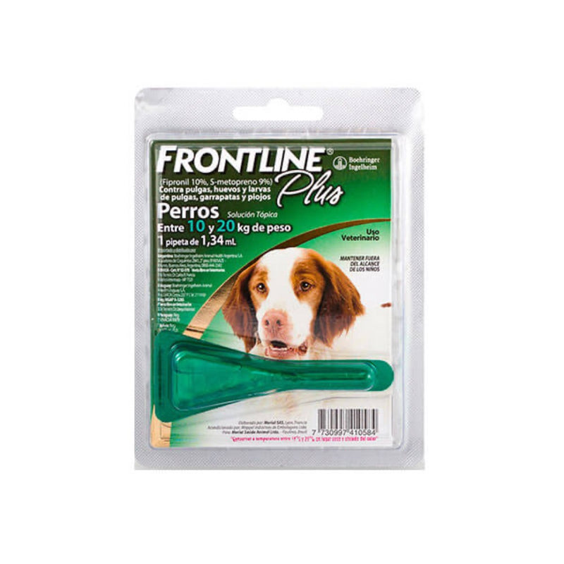 FRONTLINE® Plus for Dogs Flea and Tick Treatment (Medium Dog, 10 - 20kg.) - 1 Dose