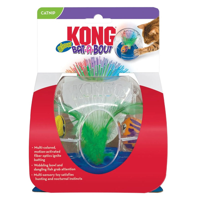 KONG Bat-A-Bout Glow Aquarium Cat Toy