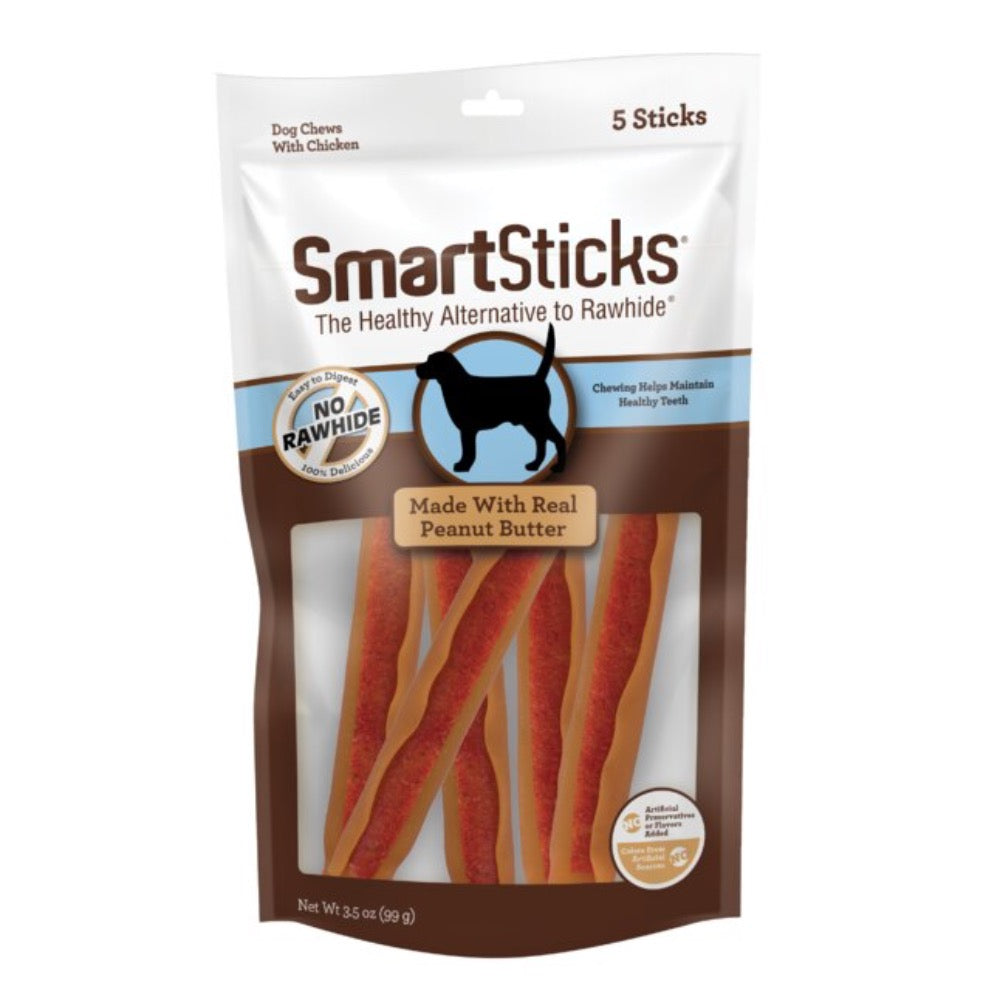 SmartBones SmartSticks No-rawhide chews for Dog Peanut butter Flavor - 5 Count