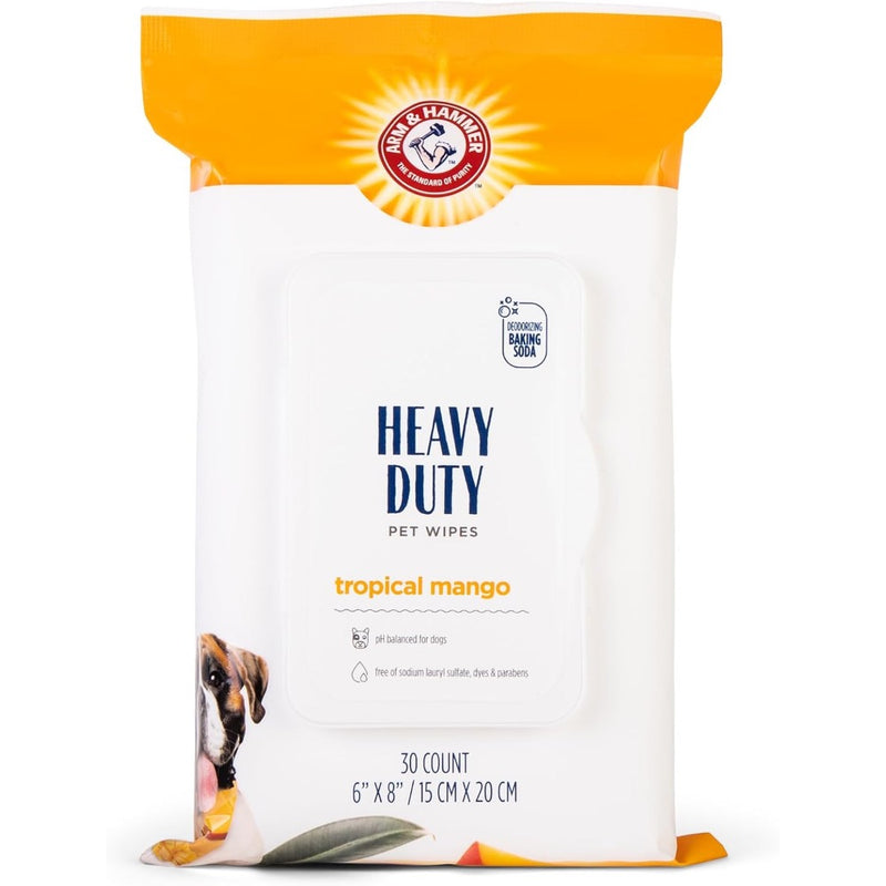 Arm & Hammer Heavy Duty Tropical Mango Pet Wipes  - 30 Count