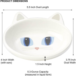 PetRageous Frisky Kitty Stoneware Cat Bowls