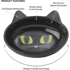 PetRageous Frisky Kitty Stoneware Cat Bowls