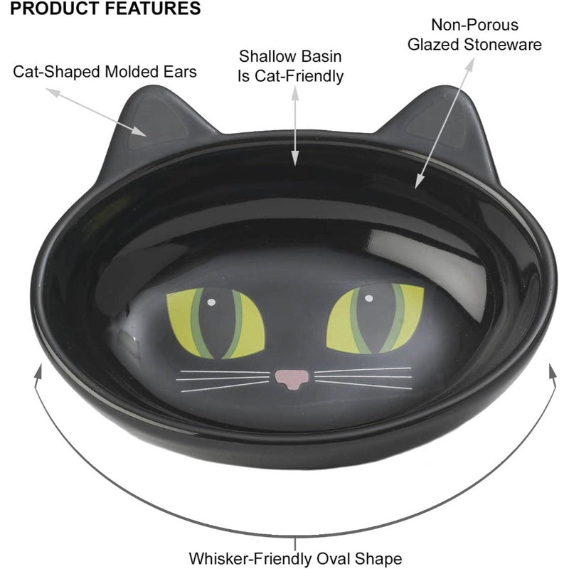PetRageous Frisky Kitty Stoneware Cat Bowls