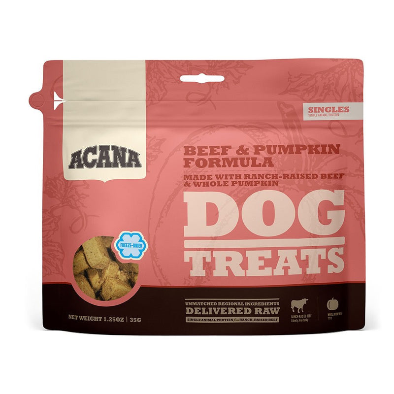 Acana Singles Freeze-Dried Beef & Pumpkin Formula Dog Treat 1.25oz