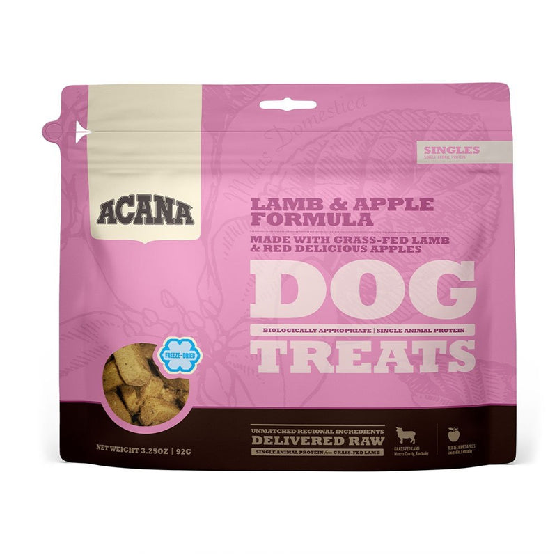 Acana® Singles Lamb & Apple Formula Freeze-Dried Dog Treat -  3.25 Oz