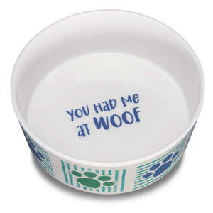 Loving Pets Dolce Moderno Bowl "You Had Me at Woof"