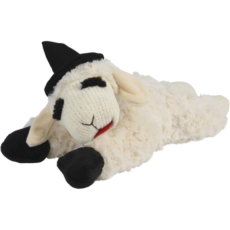 Multipet Lamb Chop with Witch Hat Dog Toy 6.5"