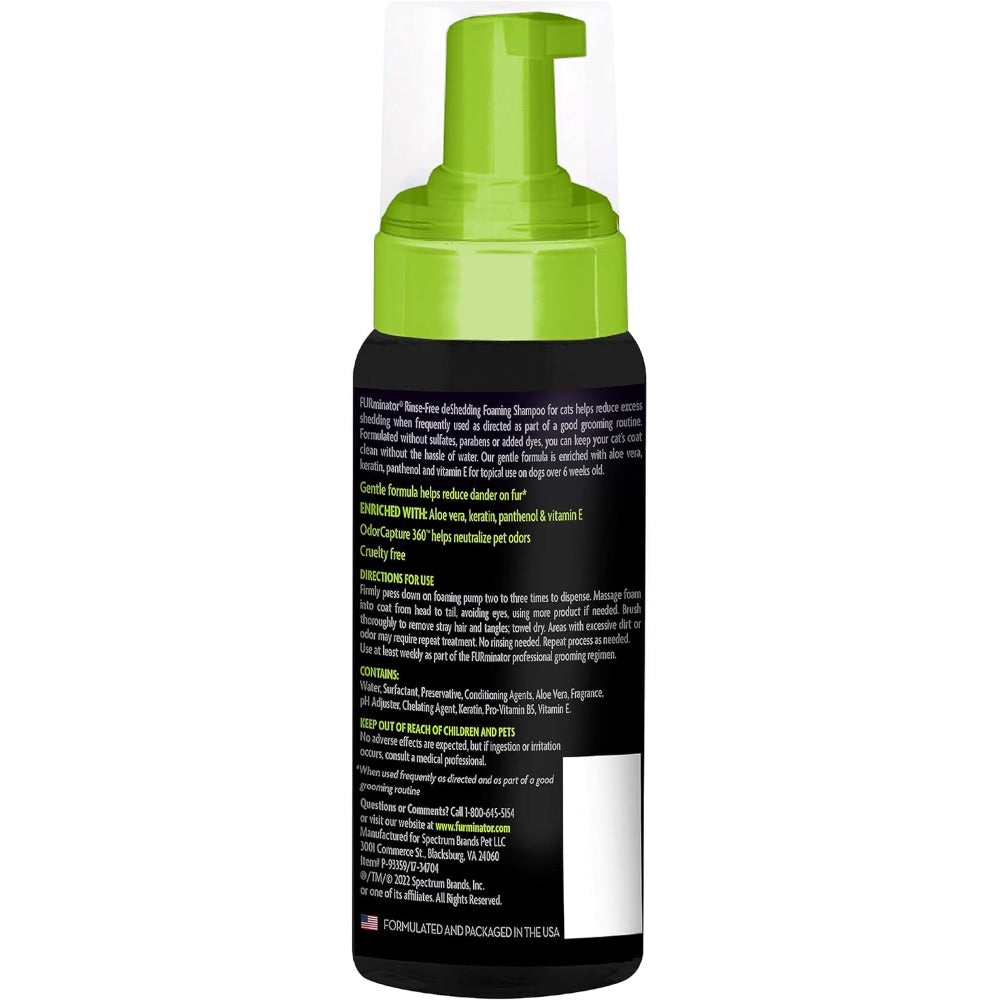 FURminator® Rinse-Free deShedding Foaming Shampoo for Cats, 8.5 oz
