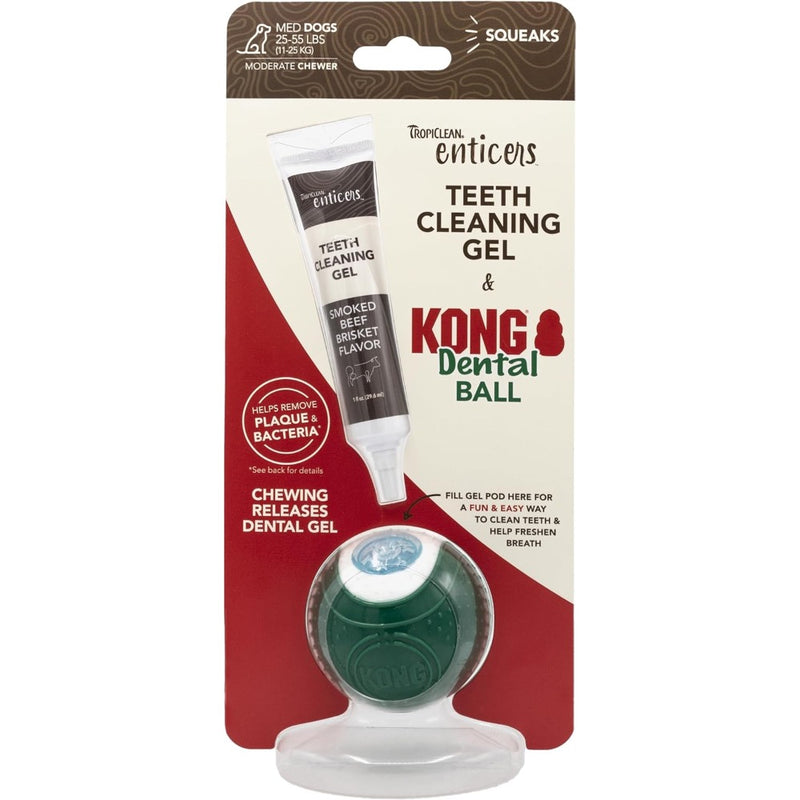 TropiClean Enticers Kong Dental Ball Kit