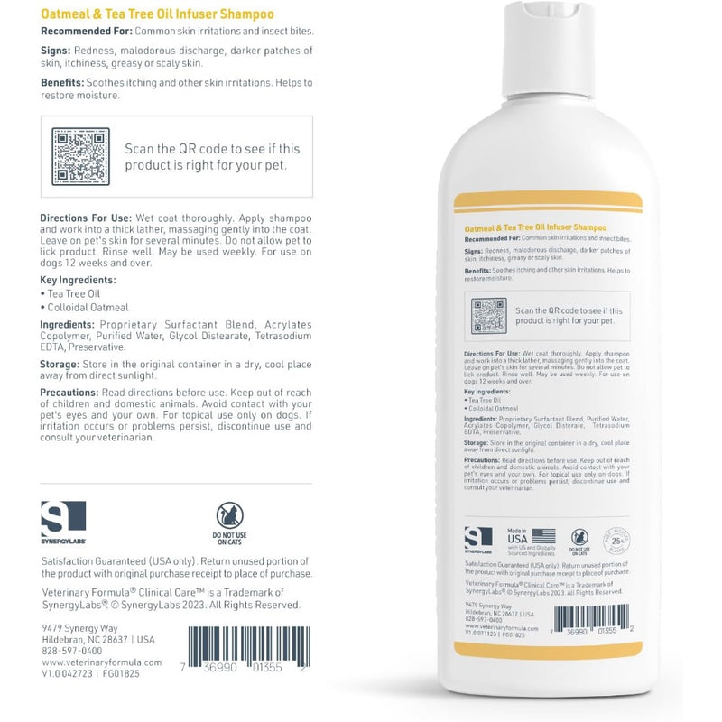 Veterinary Formula Oatmeal & Tea Tree Oil Infuser Shampoo