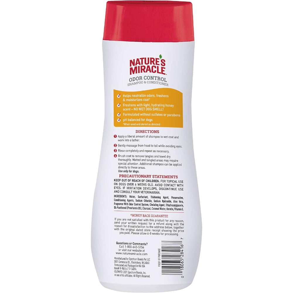 Nature's Miracle Odor Control Shampoo & Conditioner - Hydrating Honey Scent