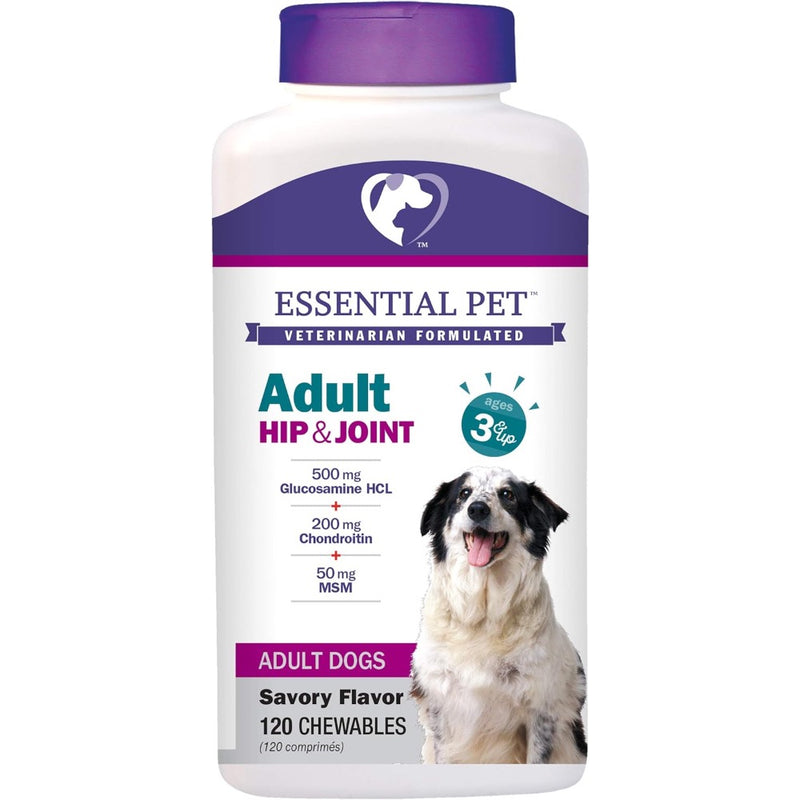21st Century Essential Pet Hip & Joint Chewable Tablets Adult Dog Supplement, Age 3 & Up - 120 count