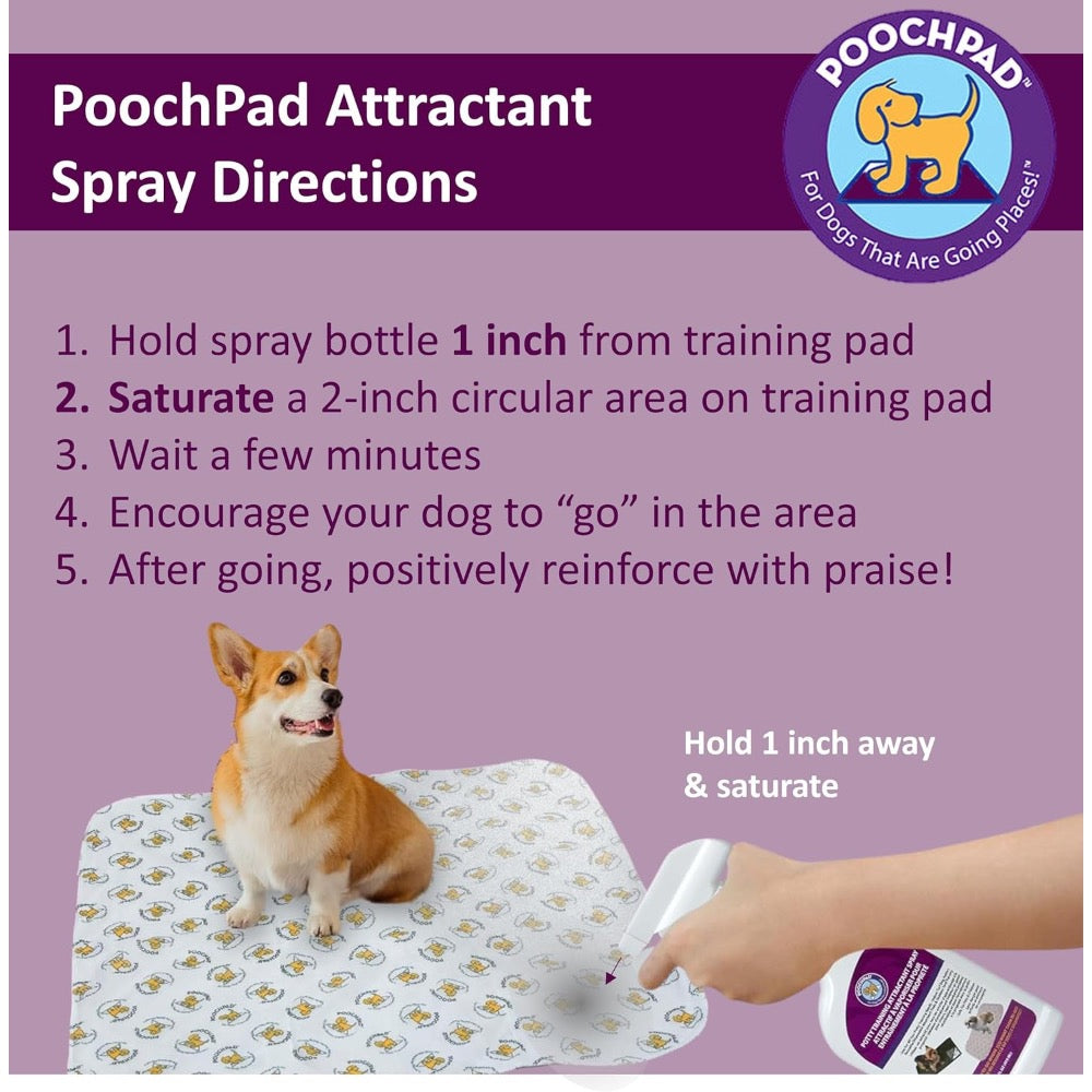 Poochpad Potty Training Attractant Spray 16fl.oz Paws and Whiskers