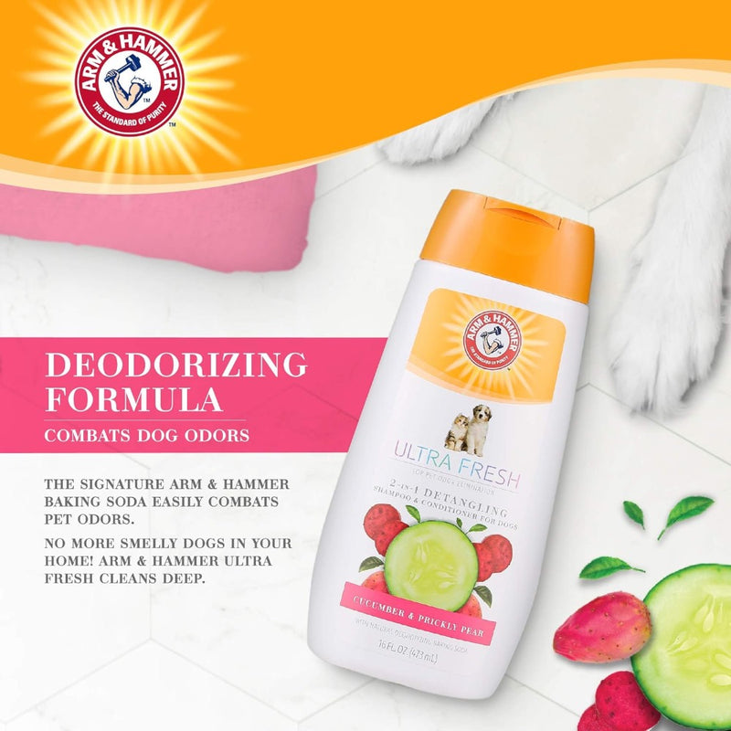 Arm & Hammer Ultra Fresh 2-in-1 Detangling Shampoo + Conditioner - 16 oz