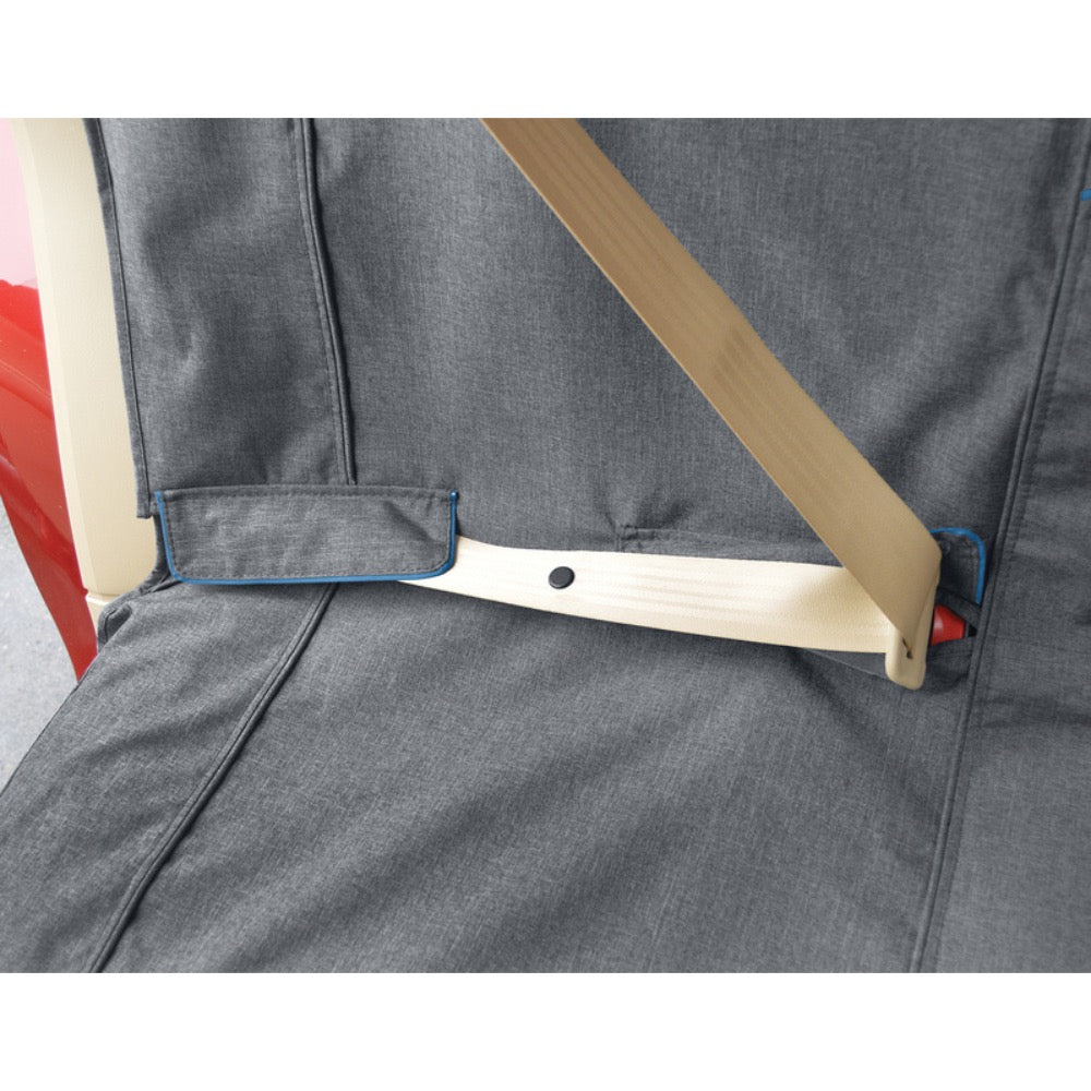 Kurgo Bench Seat Cover- Heather Grey/Coastal Blue