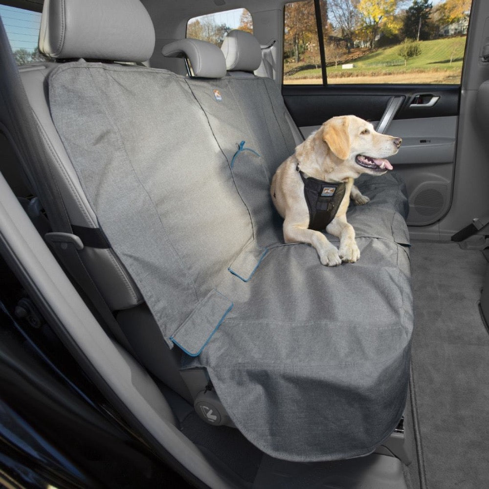 Kurgo Bench Seat Cover- Heather Grey/Coastal Blue