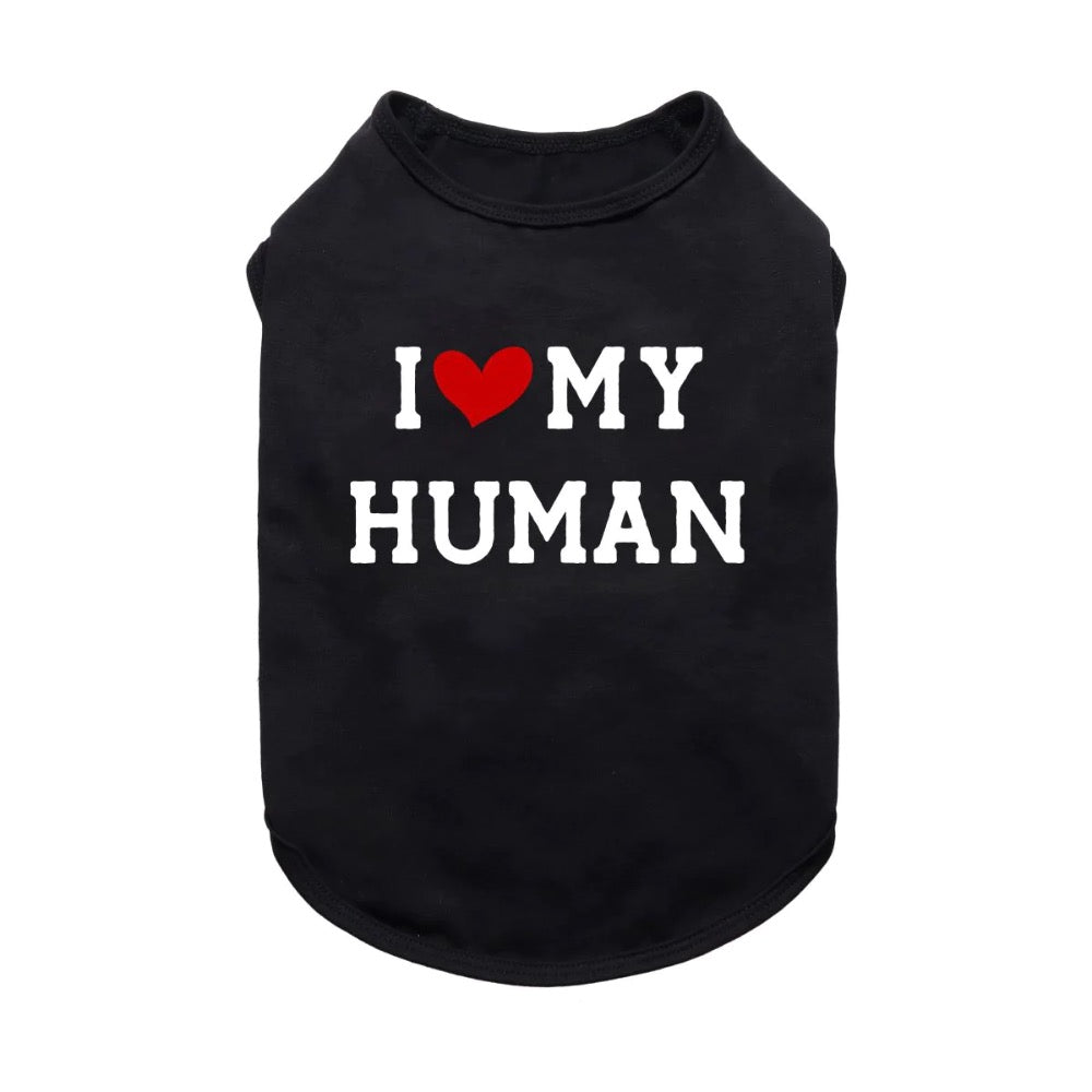 Fitwarm I Love My Human T-Shirt