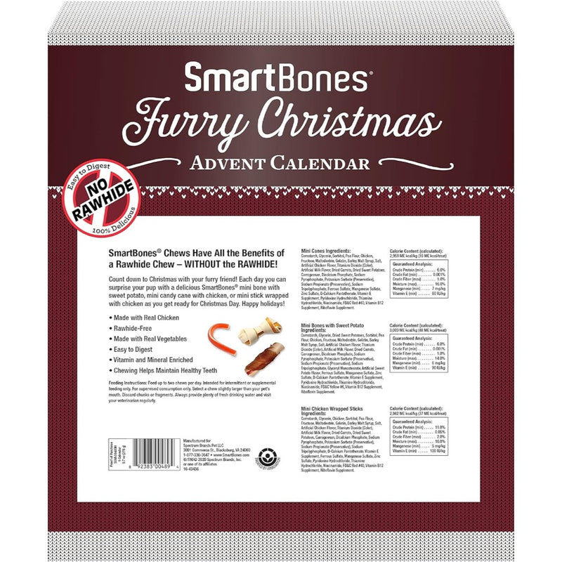 SmartBones Holiday 24 Day Advent Calendar For Small Dogs