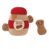 HugSmart Puzzle Hunter FOOD PARTY - PEANUT BUTTER JAR Dog Toy