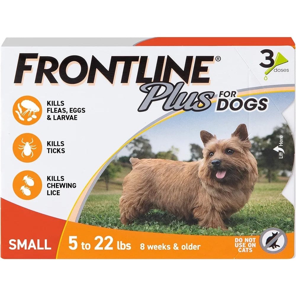 FRONTLINE® Plus for Dogs Flea and Tick Treatment (Small Dog, 5-22lbs.) - 1 Dose