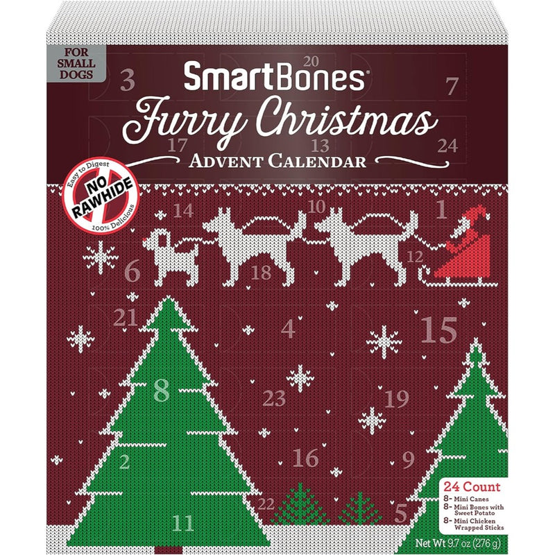 SmartBones Holiday 24 Day Advent Calendar For Small Dogs