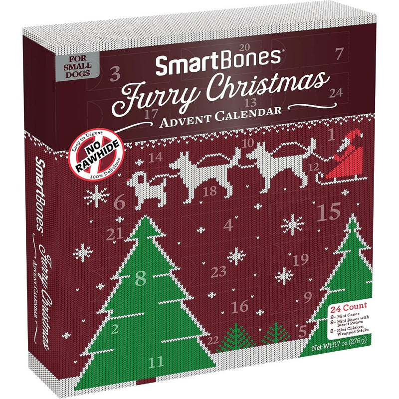 SmartBones Holiday 24 Day Advent Calendar For Small Dogs