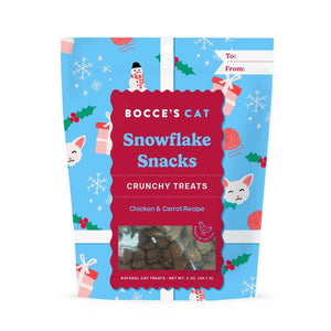 *CHRISTMAS IN JULY* Bocce's Bakery Snowflake Snacks Crunchy Cat Treats