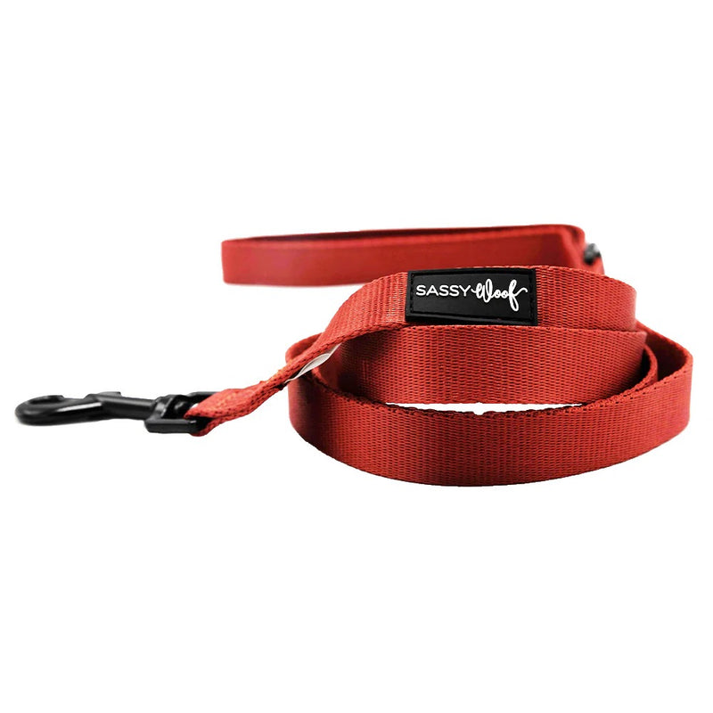 Sassy Woof Dog Leash- Burgundy