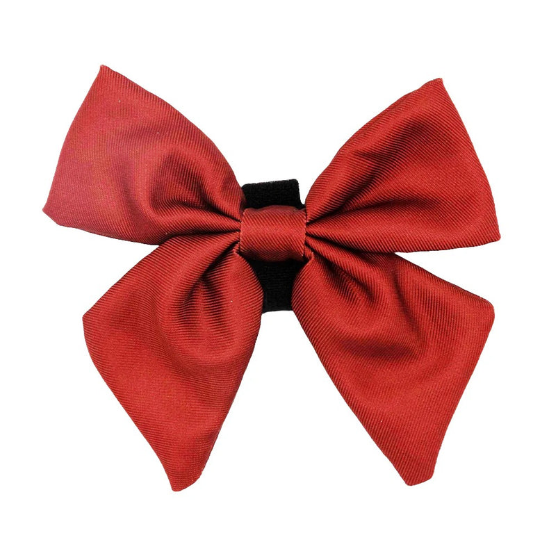 Sassy Woof Dog Sailor Bow- Burgundy