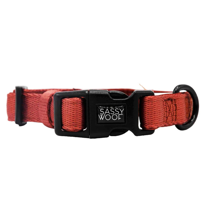 Sassy Woof Dog Collar- Burgundy